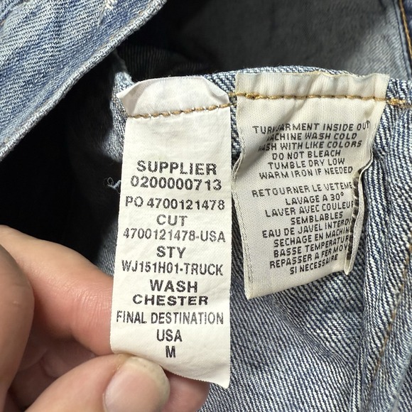 Ralph Lauren Denim & Supply Distressed Rip & Jean Jacket Womens Medium 2 Tone - Picture 15 of 16